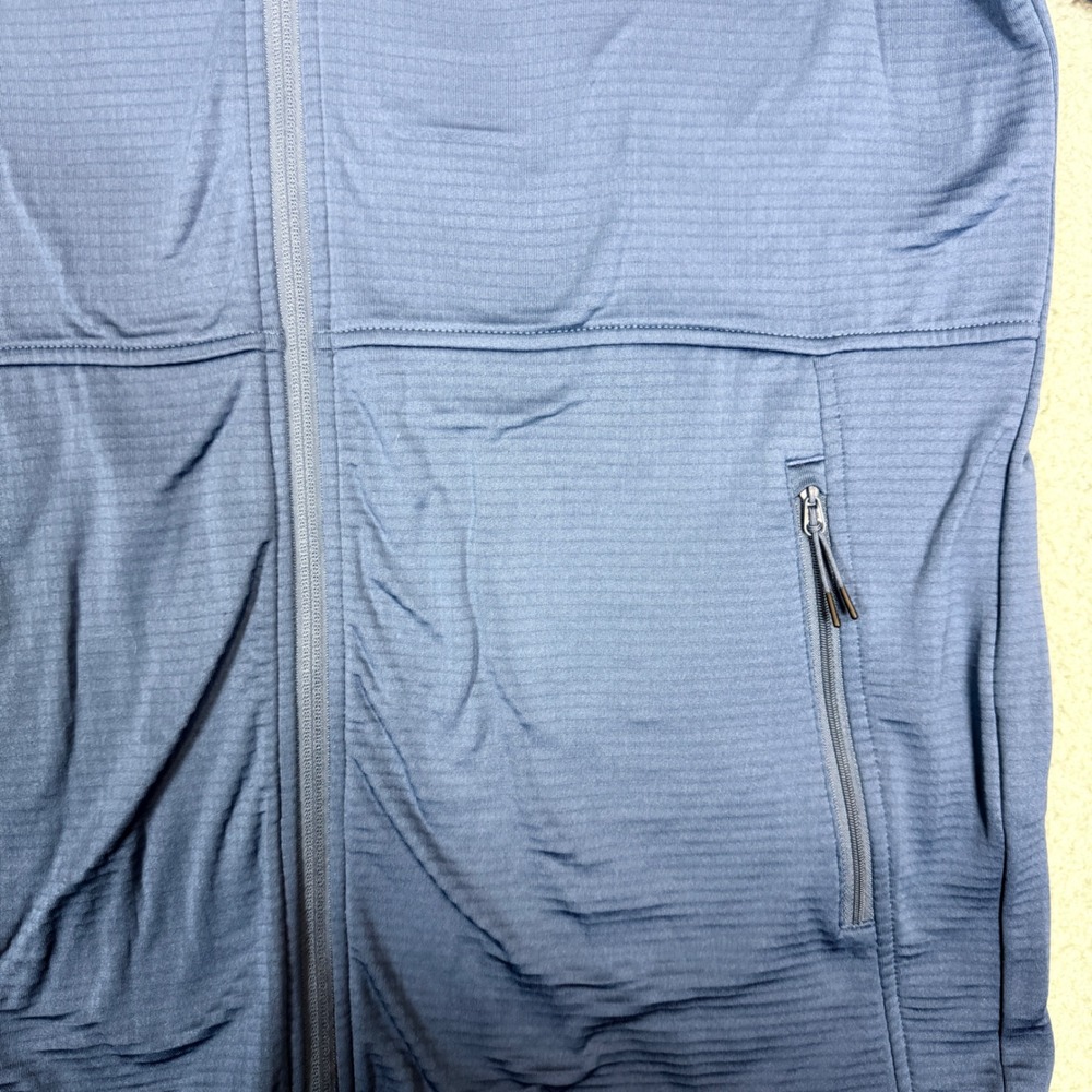 5.11 Tactical Mens Fleece Full Zip Jacket Blue Horizon Grid 72244 Large L - Picture 3 of 10